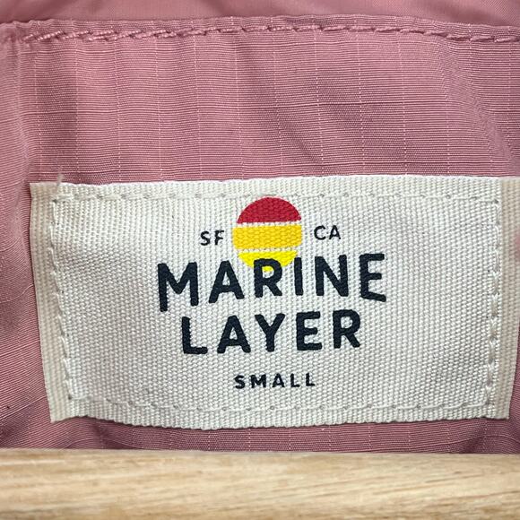 Marine Layer Leslie DownPuffer Overshirt Shacket Jacket Sz Small Dusty Rose - Picture 5 of 6